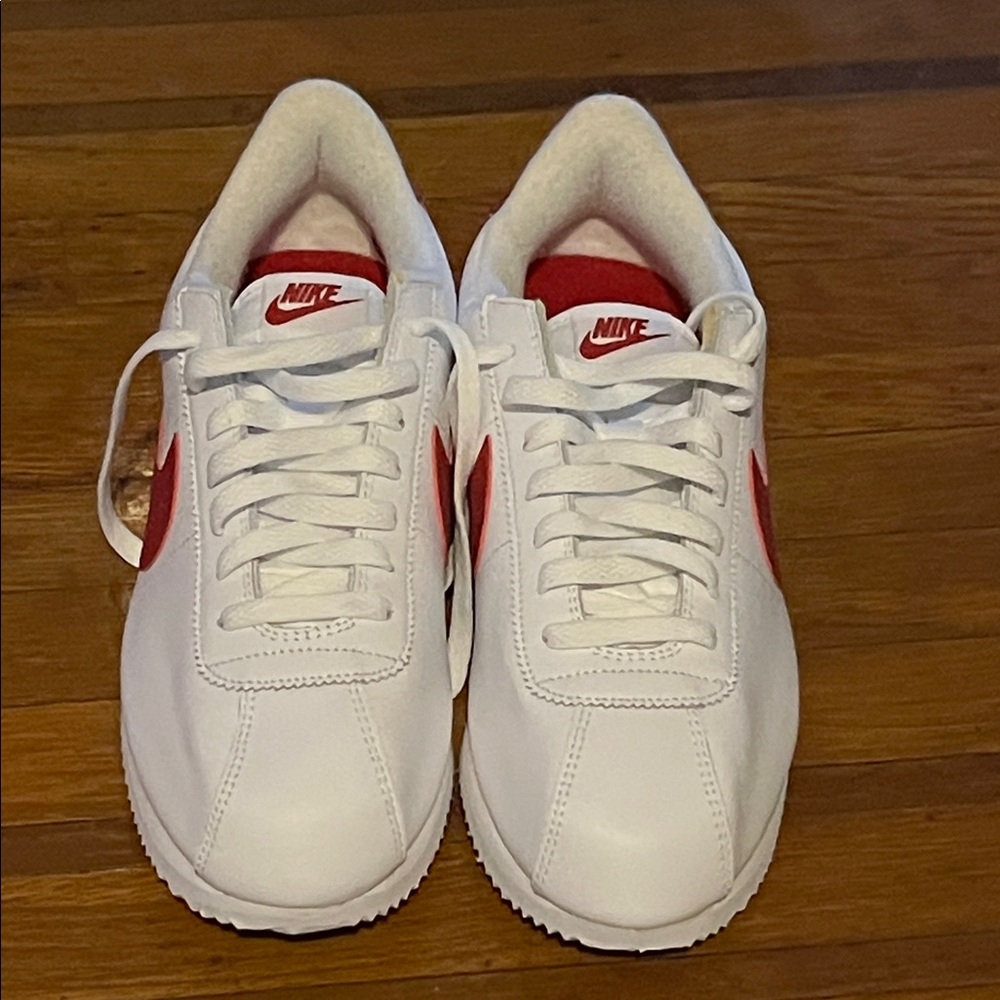 Nike Classic Cortez White and Red Sneakers